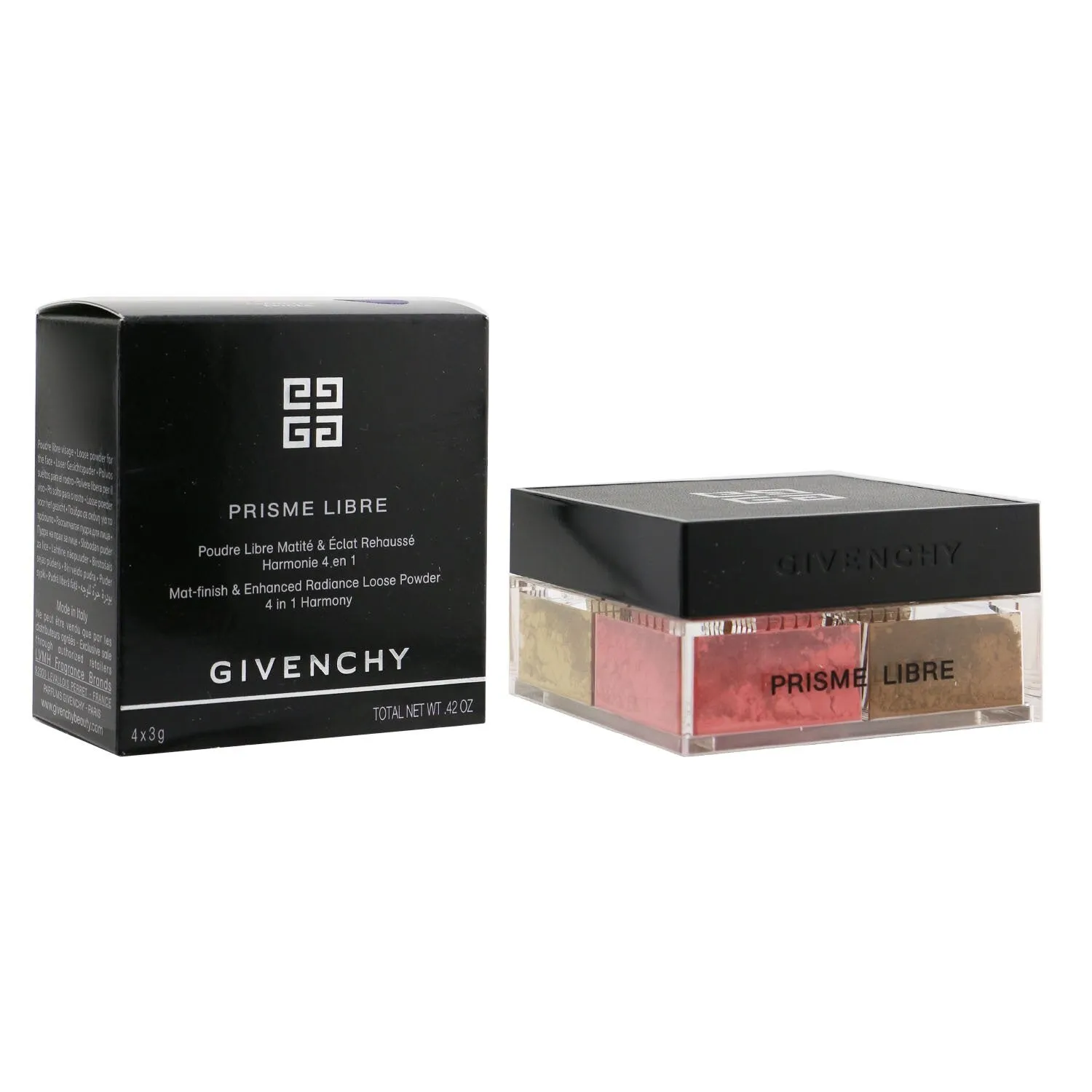 Givenchy Prisme Libre Mat Finish & Enhanced Radiance Loose Powder 4 In 1 Harmony - # 5 Popeline Mimosa  4x3g/0.105oz