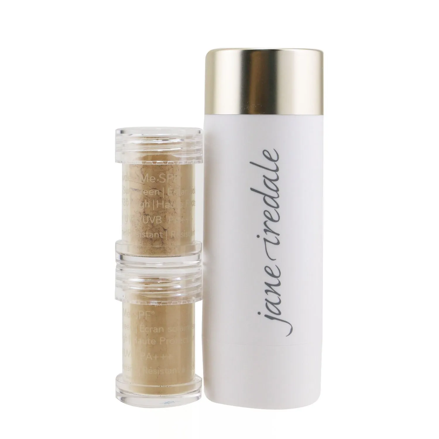 Jane Iredale Powder Me Refillable Brush (1x Brush. 2x Refills) - Translucent  2x2.5g/0.09oz