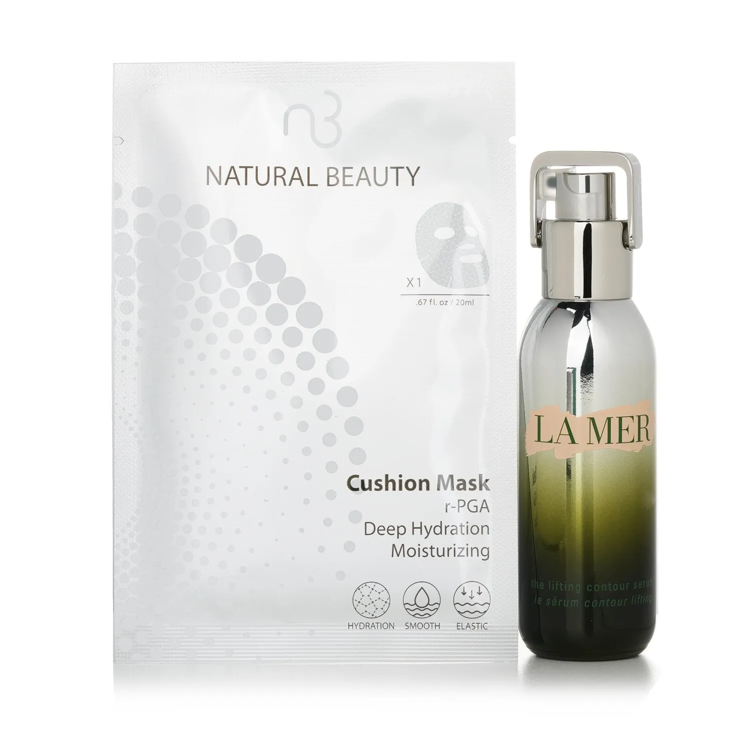 La Mer The Lifting Contour Serum 30ml (Free: Natural Beauty r-PGA Hydration Cushion Mask 6x20ml)  30ml 6x20ml