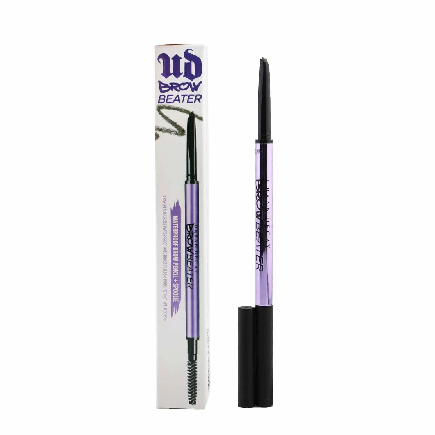 Urban Decay Brow Beater Waterproof Brow Pencil   Spoolie - # Dark Drapes (Dark Brown)  0.05g/0.0018oz